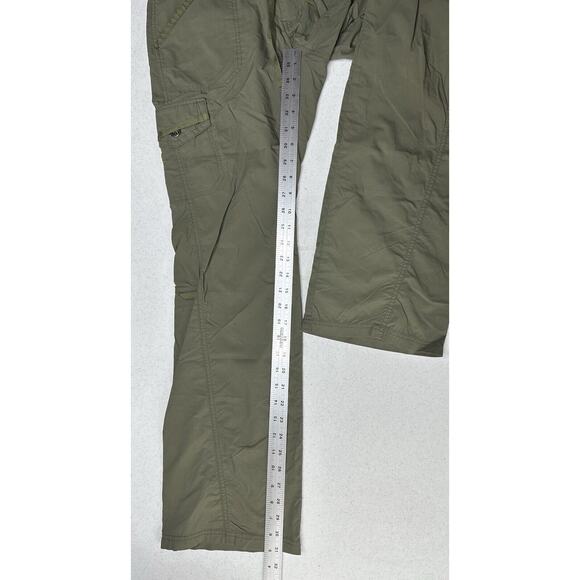 REI Pants Womens 4 Roll Up Convertible Green Hiking Gorpcore Trail Outdoor *Spot - Picture 12 of 14